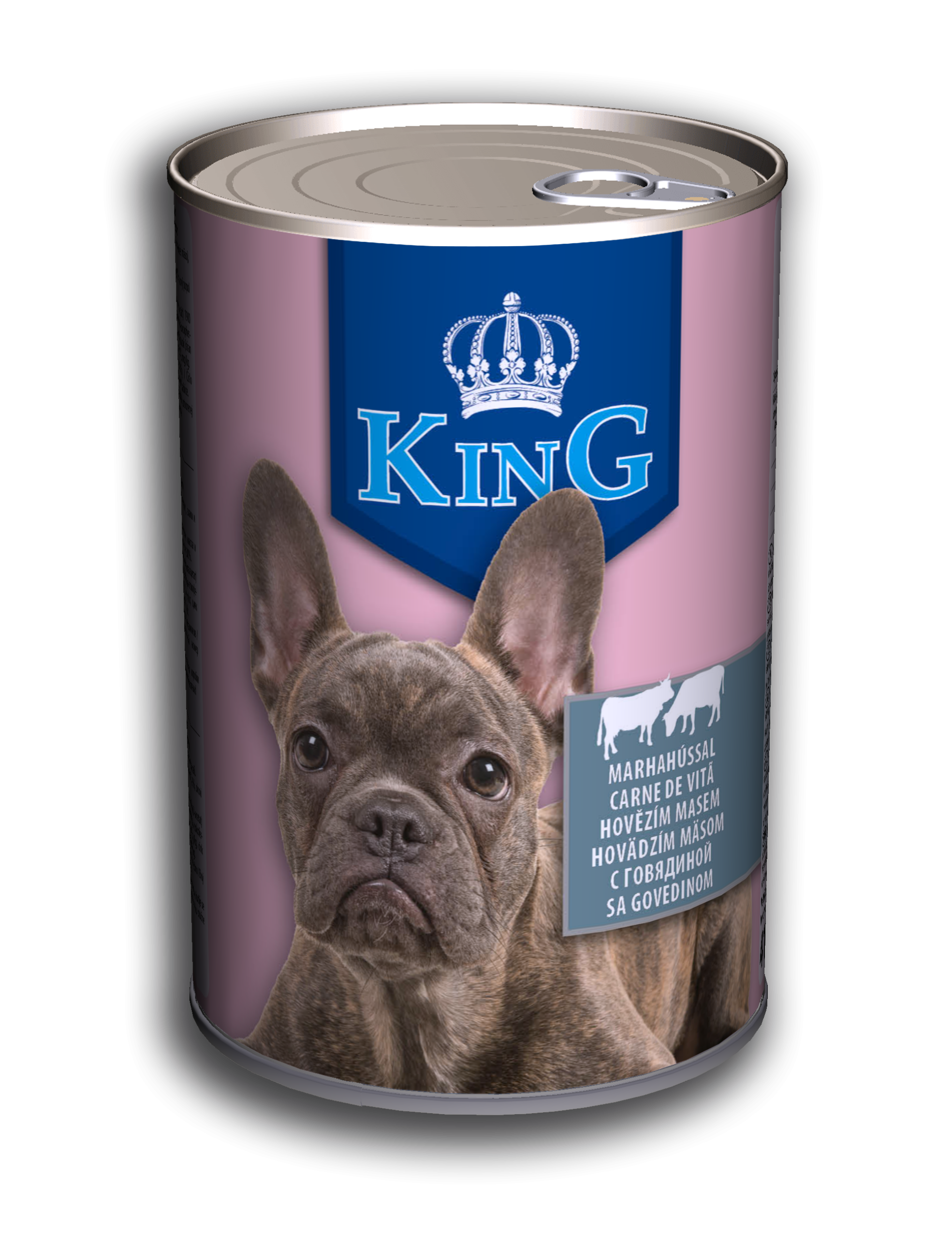 Marhahúsos kutyakonzerv 415g rózsaszín